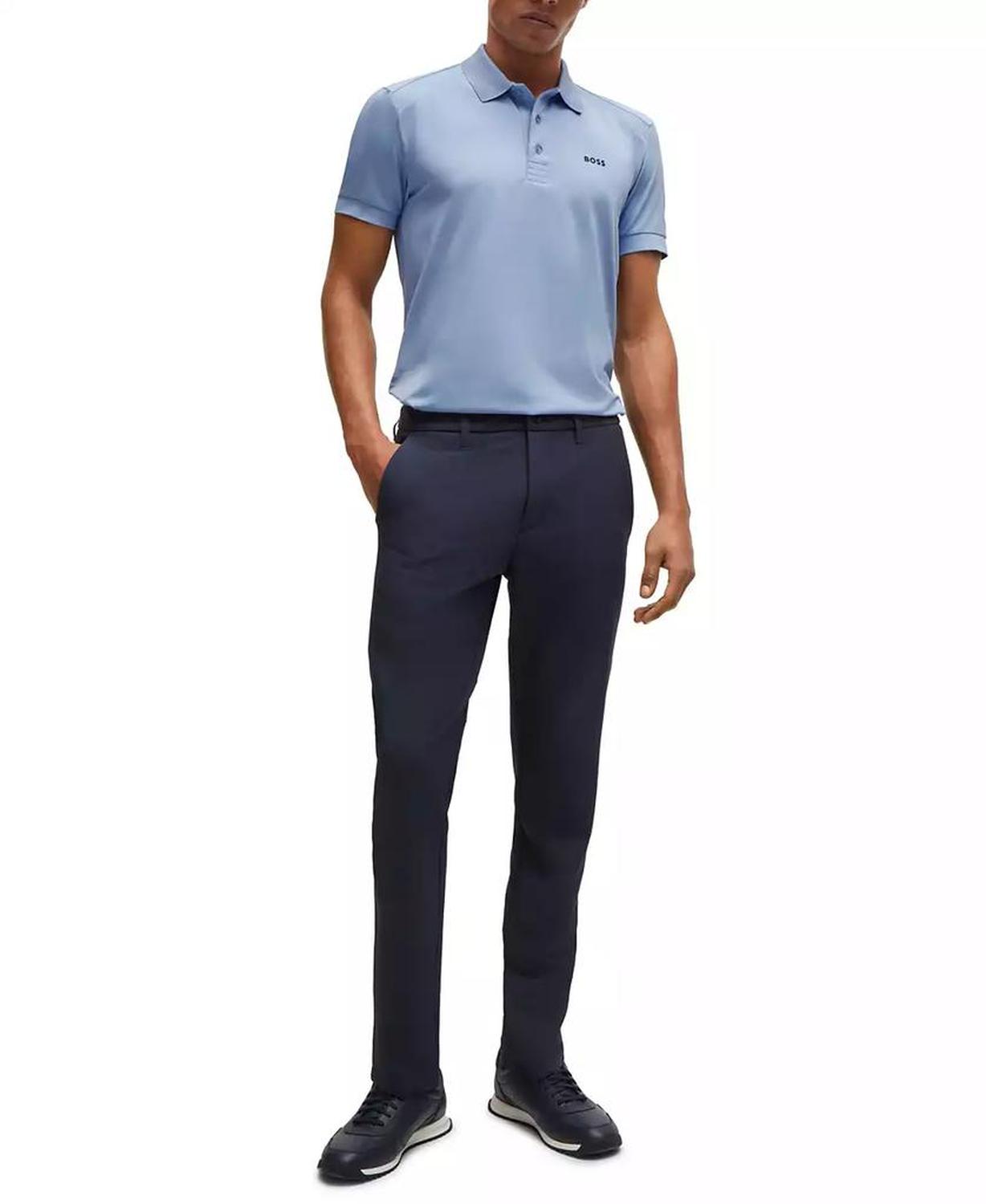 Men's Striped Tape Insert Polo Shirt