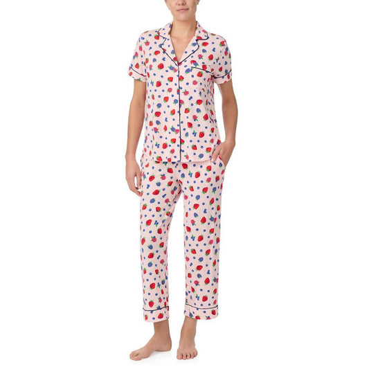 Short Sleeve Cropped PJ Set