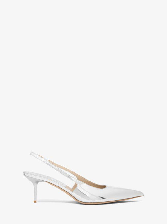 Emma Metallic Leather Slingback Pump