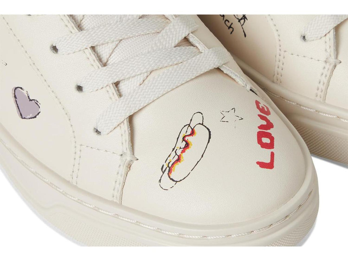 High Line Sneakers with Sketch Print
