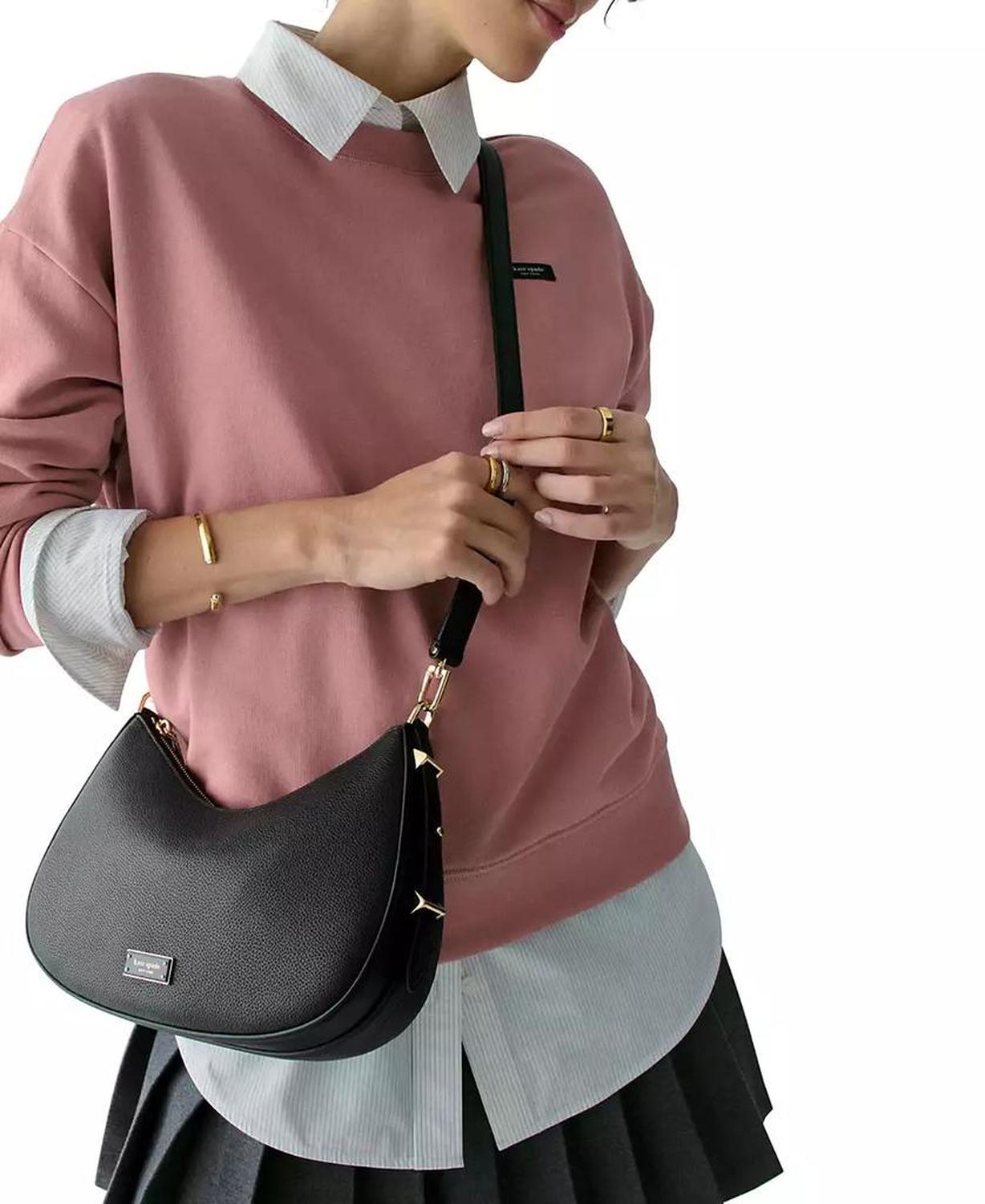 Liv Small Pebbled Leather Convertible Shoulder Bag