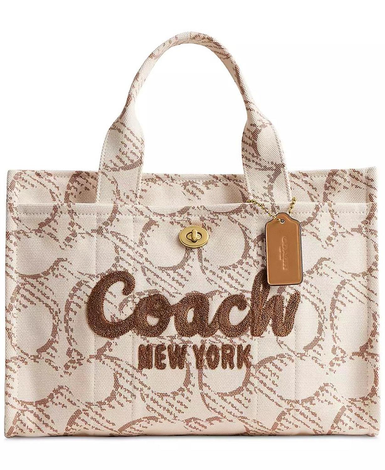 Medium Signature Canvas Cargo Tote Bag