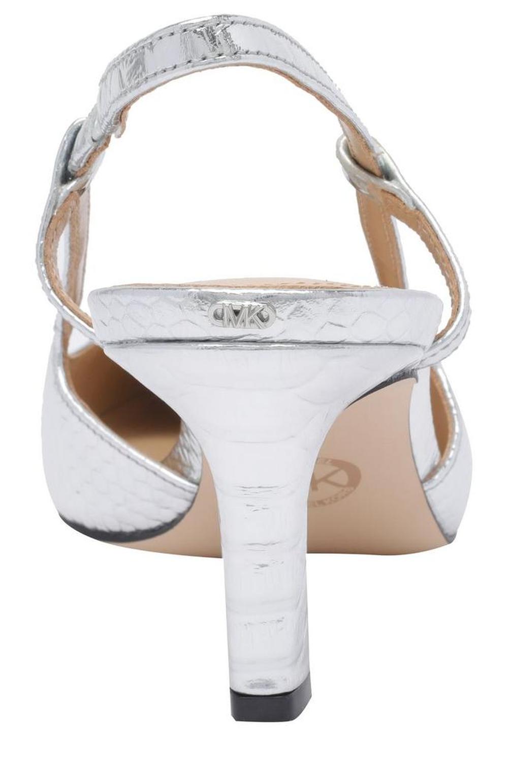 Michael Michael Kors Alora Metallic Embossed Slingback Pumps