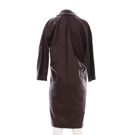 Women's Ussuri Double Breasted Coat Leather