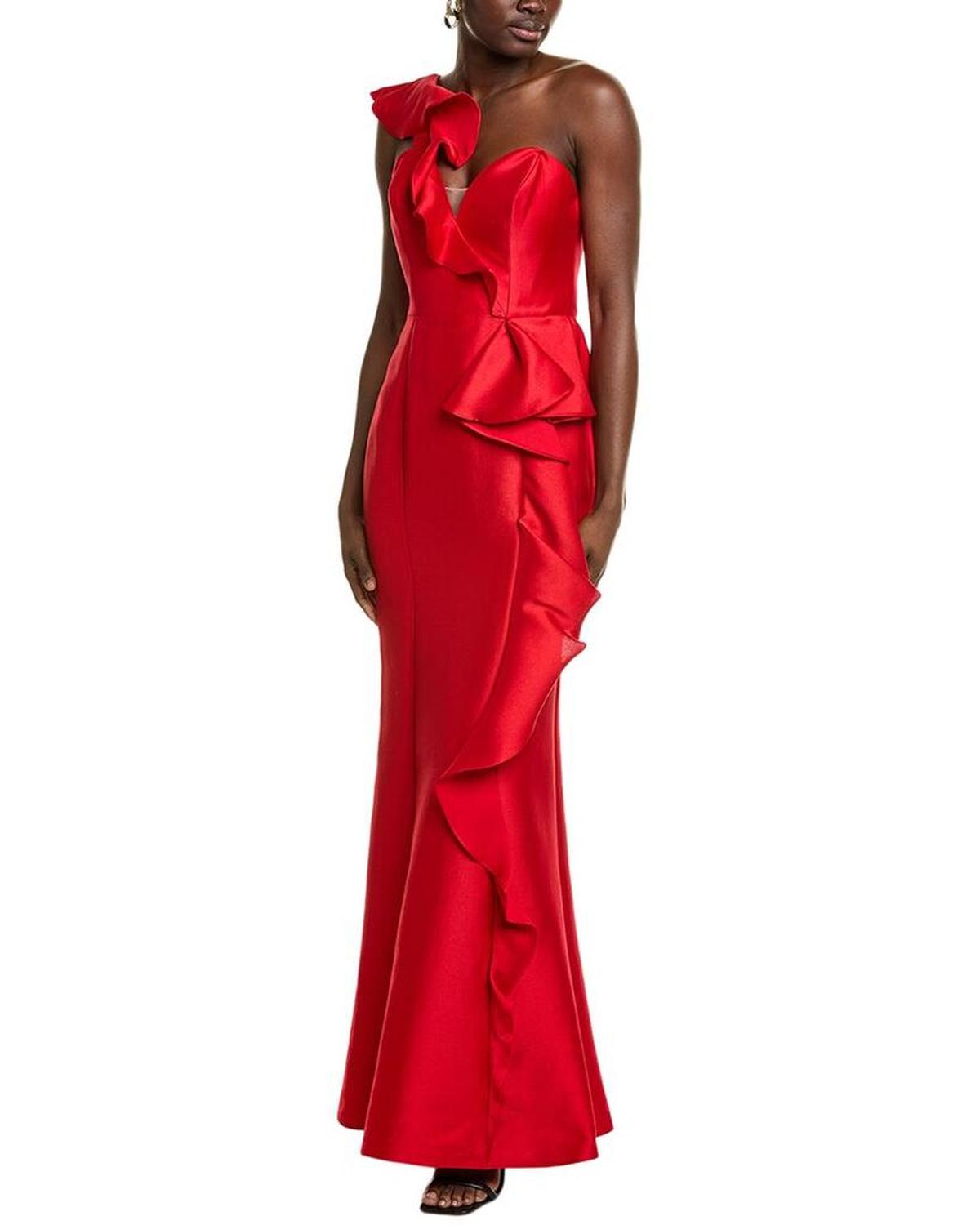 Mikado Silk-Blend Gown