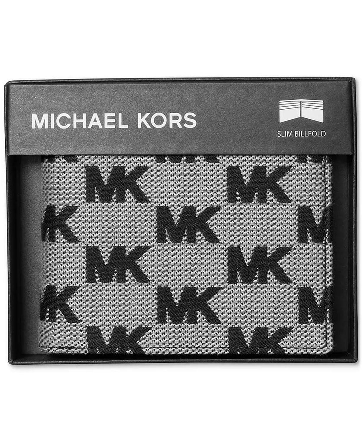 Men's Malone Slim Leather MK Logo Wallet