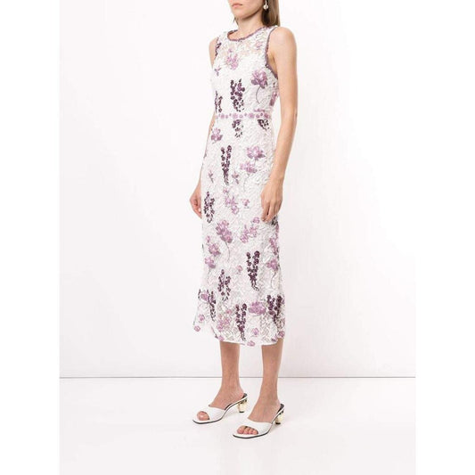 Sleeveless Floral Guipure Dress