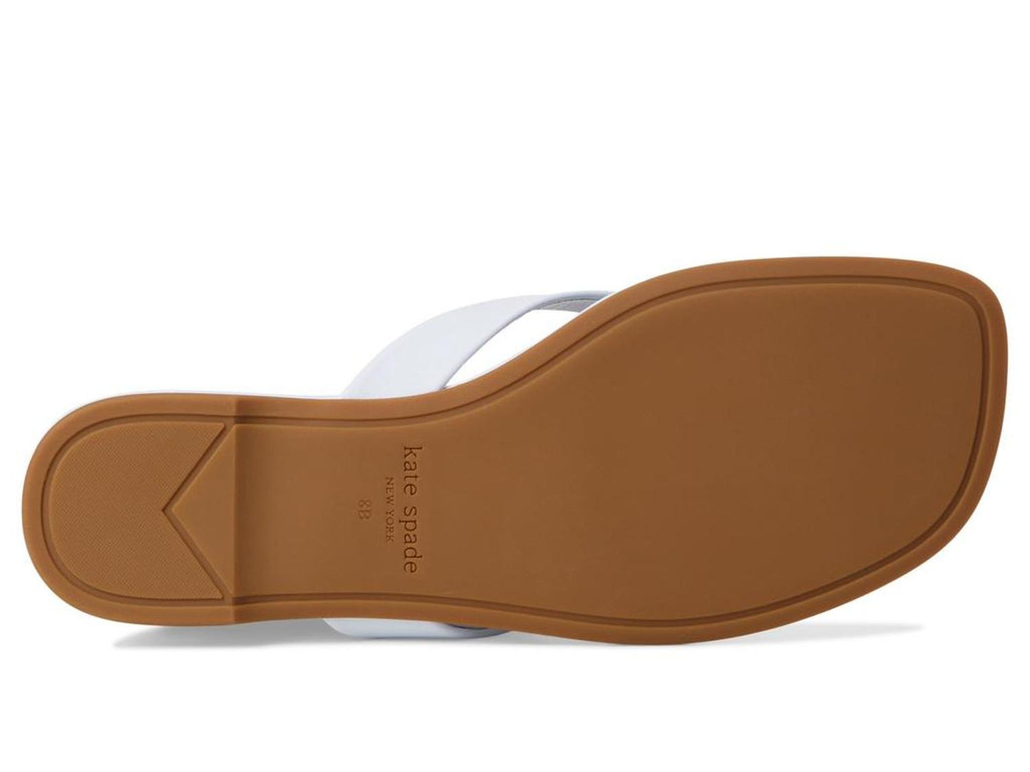 Spade Flower Smooth Leather Flip Flop