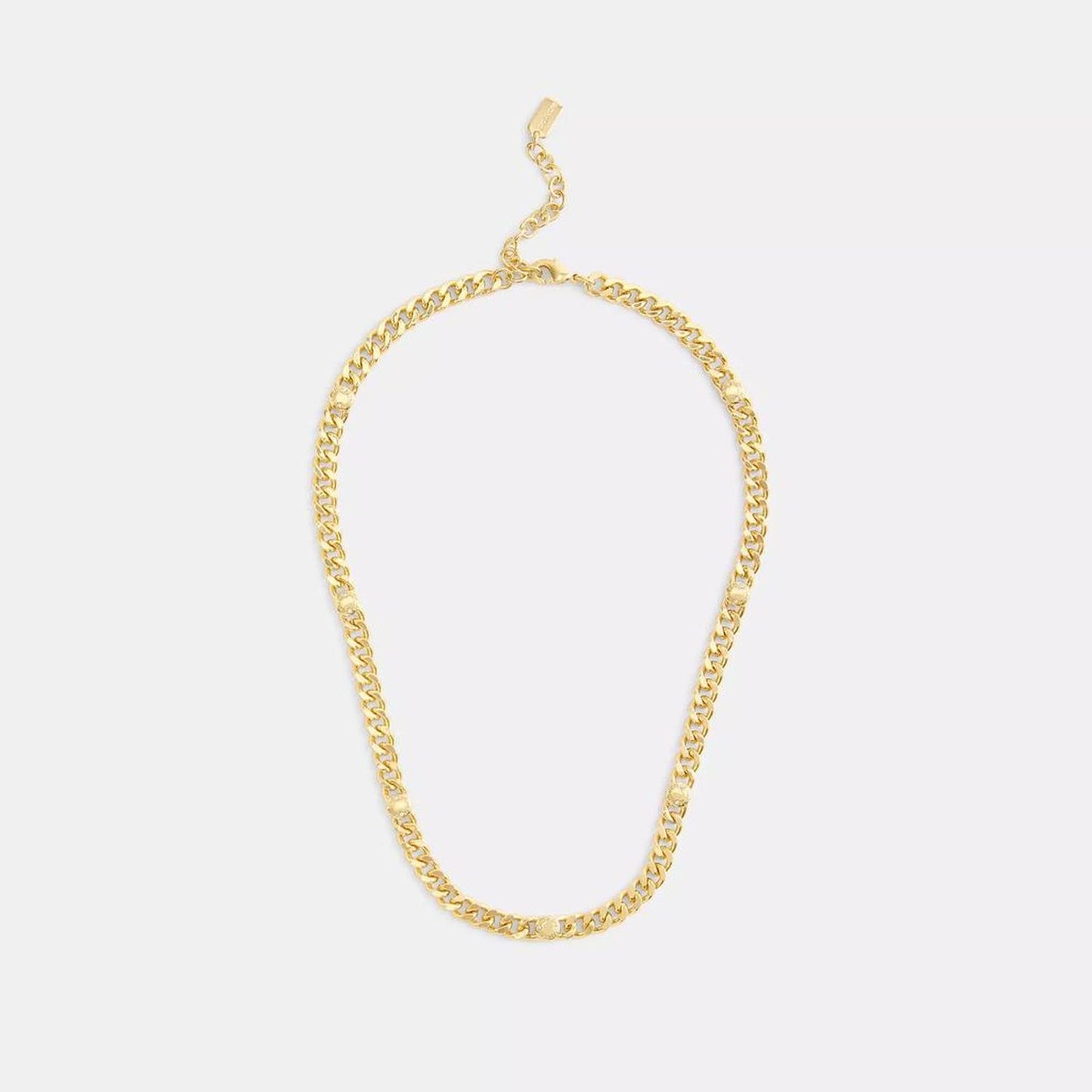 Rivet Curb Chain Link Necklace