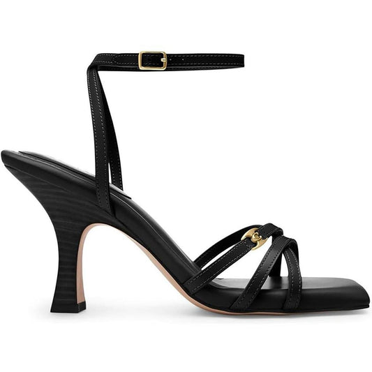 Kelsey Womens Strappy Leather Heels