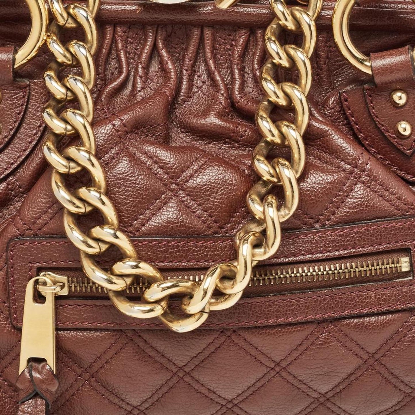Marc Jacobs Quilted Leather Stam Satchel