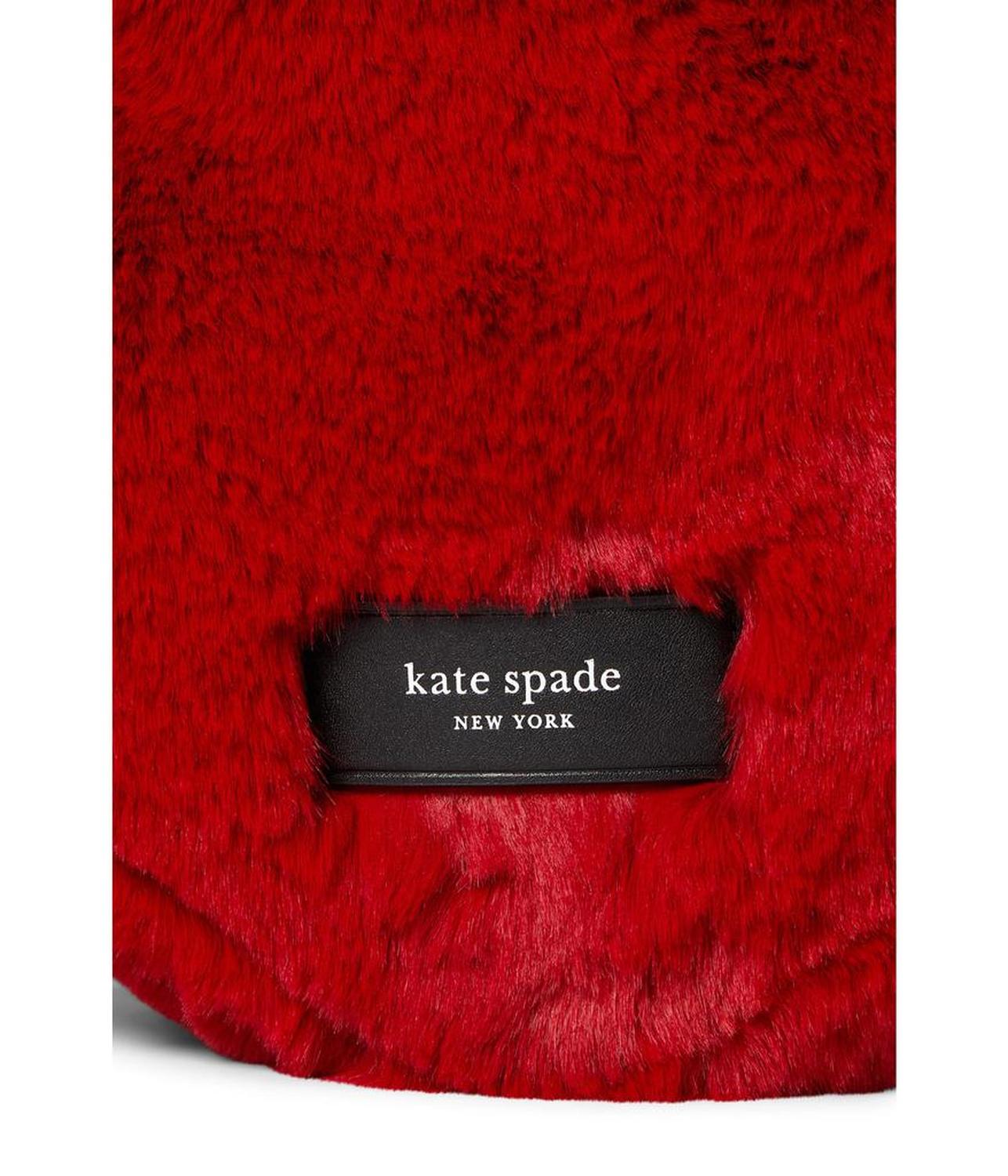 Luver Faux Fur Heart Tote