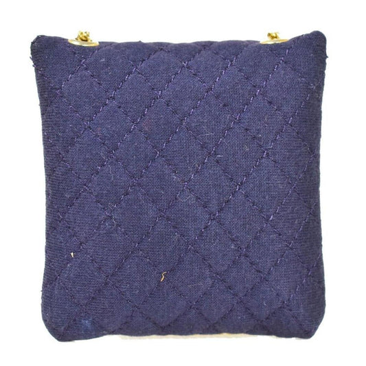 Chanel Mini Matelassé Canvas Shoulder Bag (Pre-Owned)