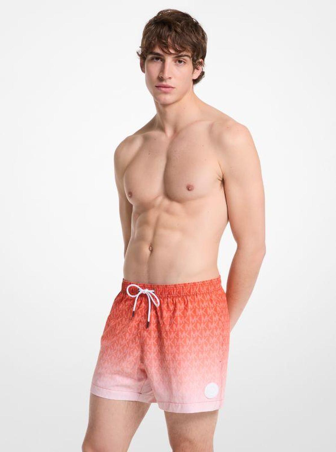 Ombré Signature Logo Swim Trunks