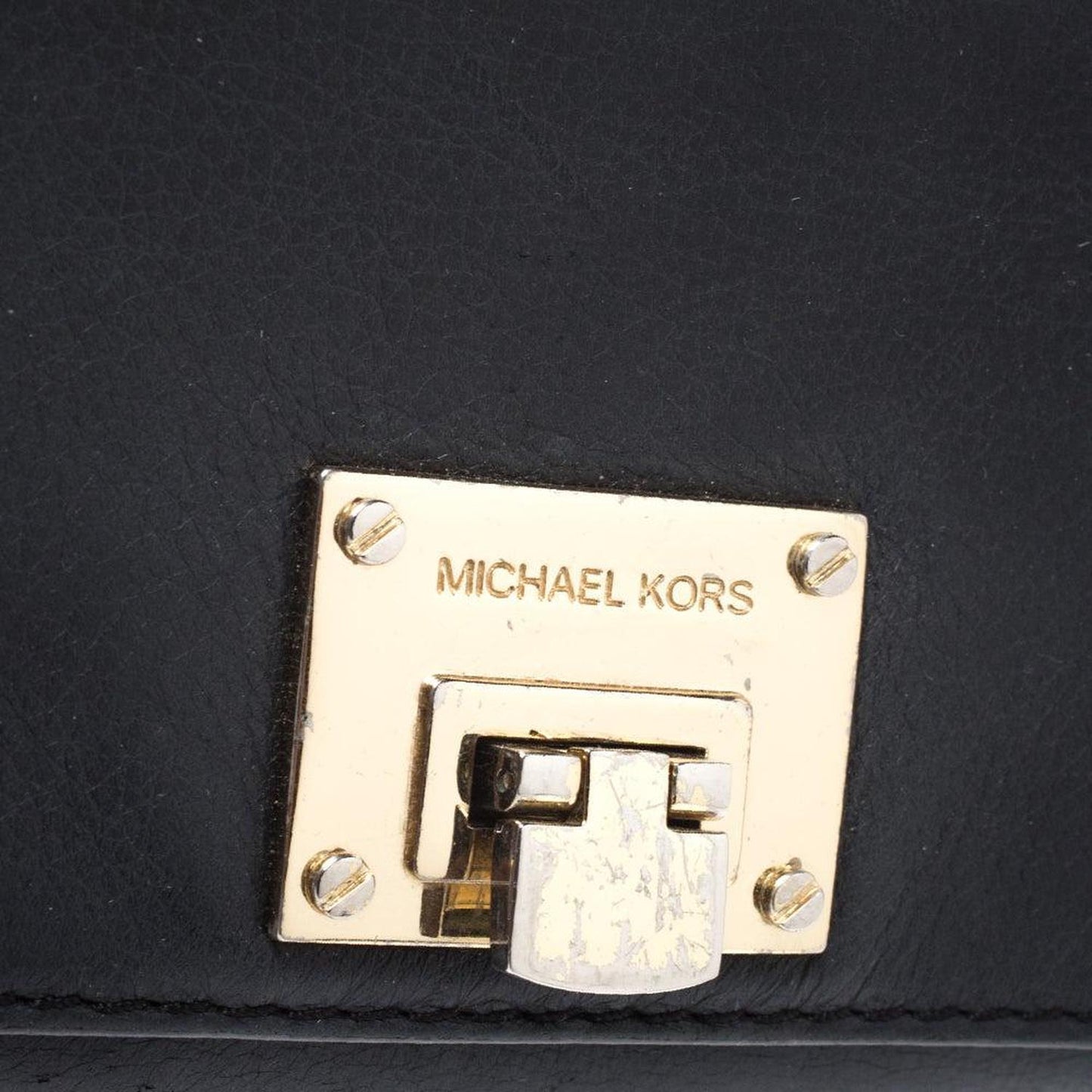 Michael Kors Black Leather Flap Continental Wallet..
