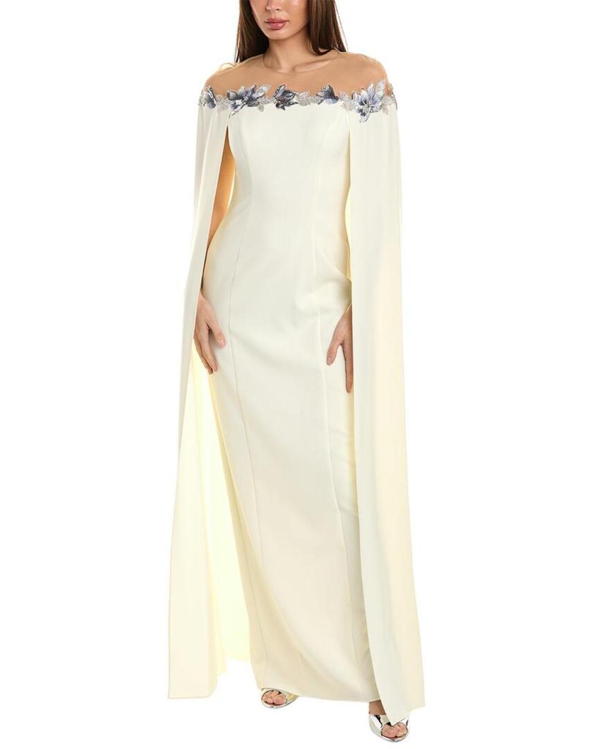 marchesa white and gold dress $6000!!! NEW Marchesa Couture Milky WHITE Gold Jeweled GOWN DRESS 10 Wedding
