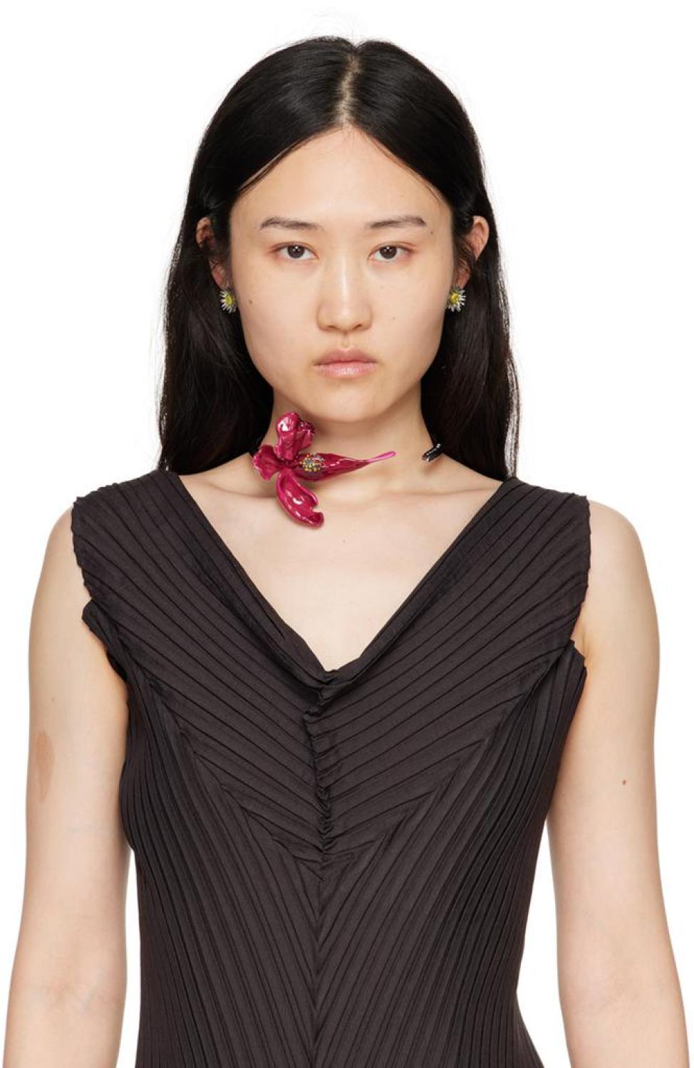 Silver 'The Future Floral' Choker