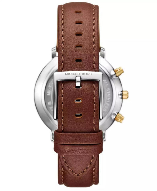 Men's Blake Multifunction Luggage Leather Watch, 42mm