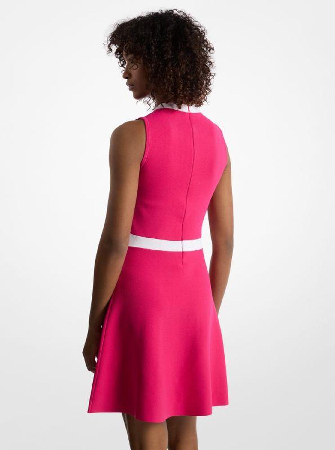 Viscose Blend Snap Dress