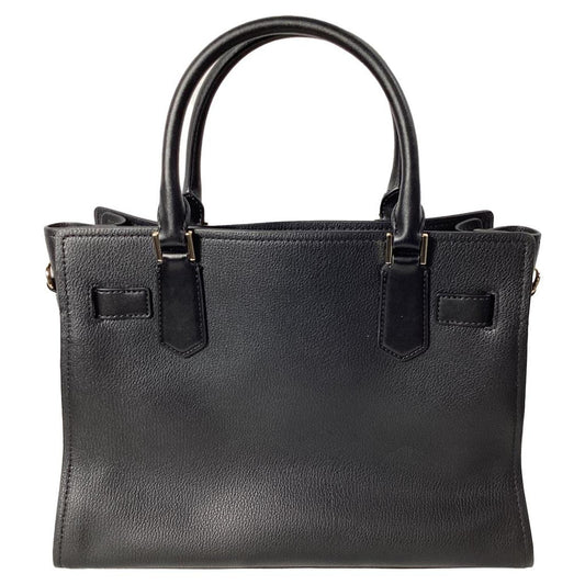 Hamilton Medium Satchel in Black Leather
