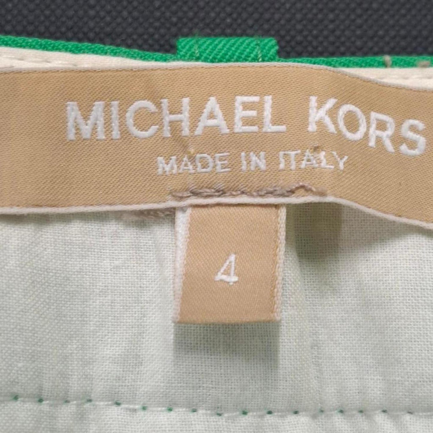 Straight-Leg Trousers in Green Cotton