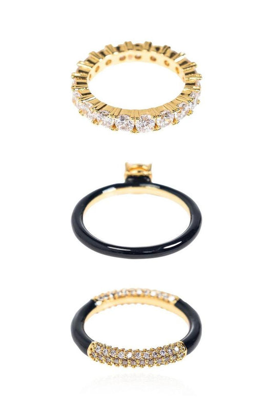 Kate Spade Hint Of Shimmer Stacking Ring Set