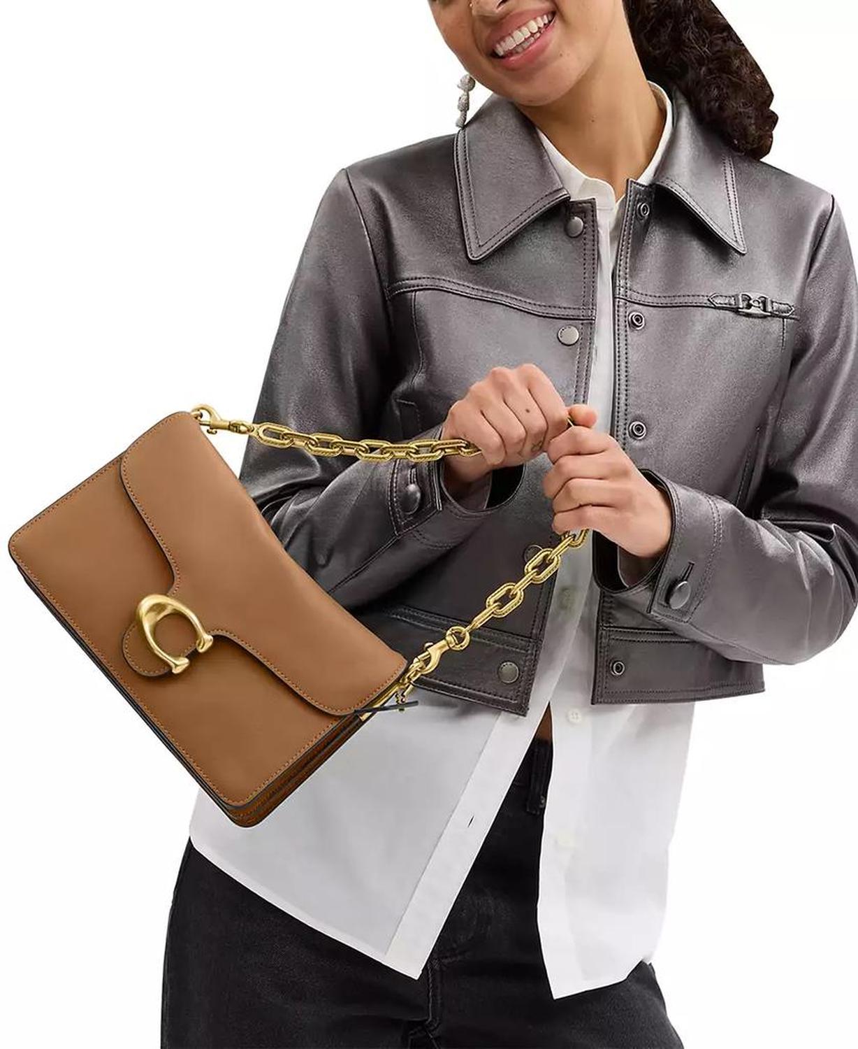 Chain Tabby Leather Small Shoulder Bag