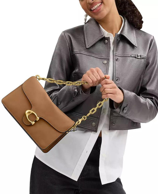 Chain Tabby Leather Small Shoulder Bag