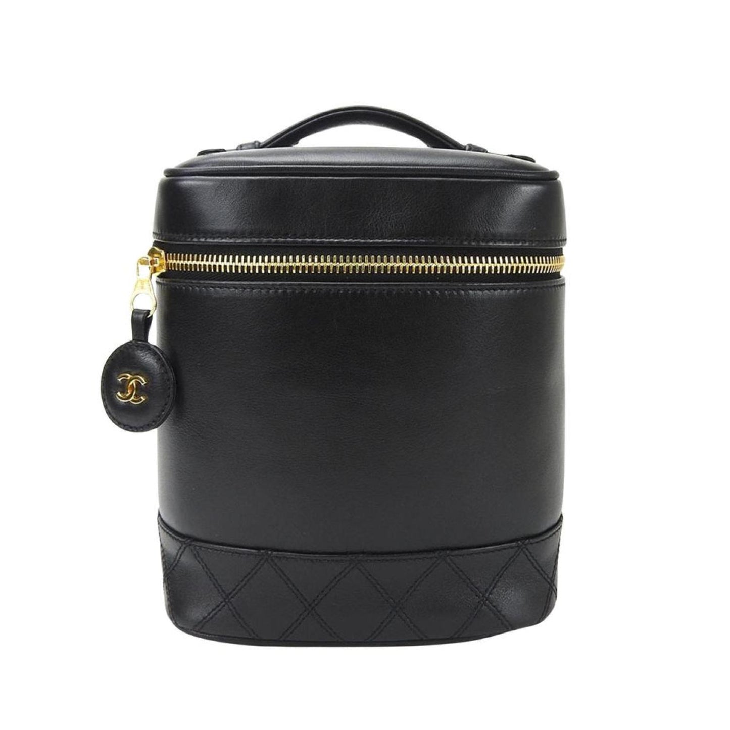 Chanel Vanity Leather Clutch Bag (Pre-Owned)