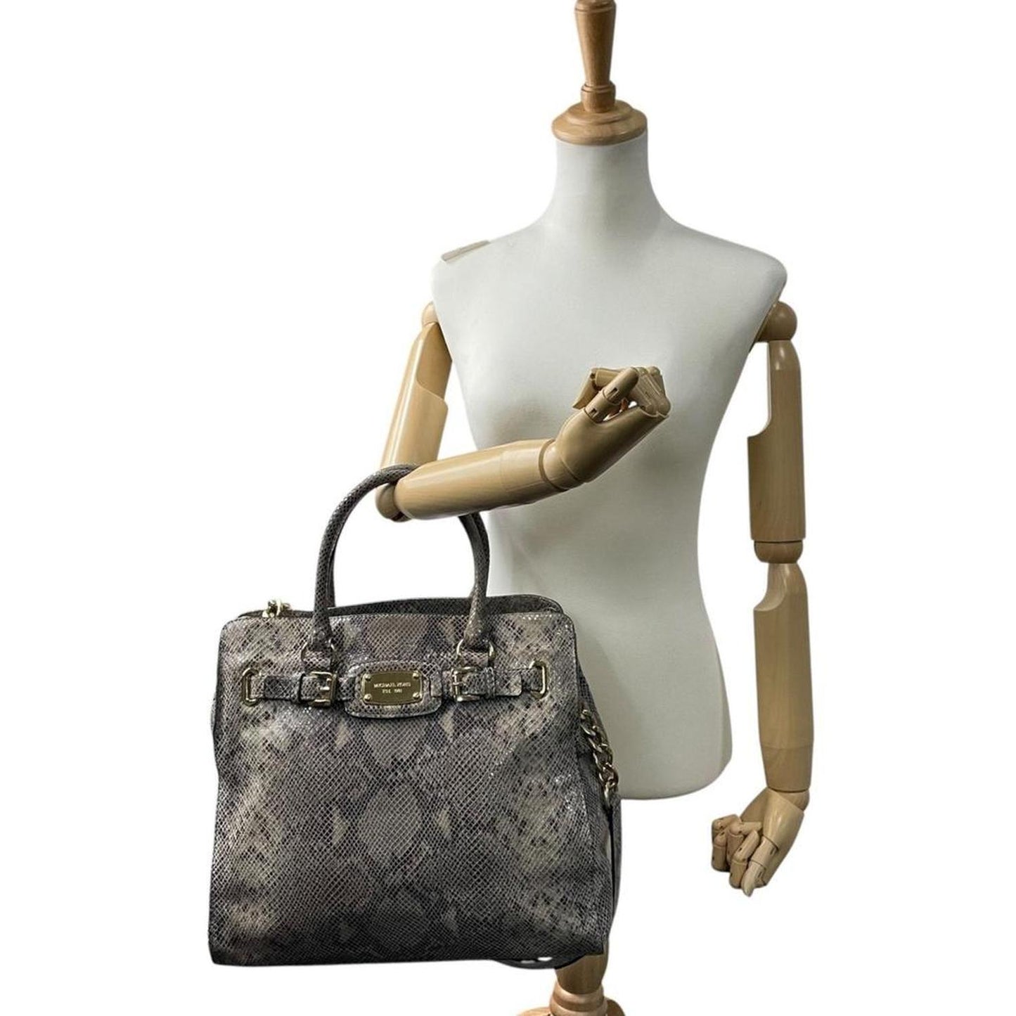 Leather Handbag Tote Bag (Pre-Owned)