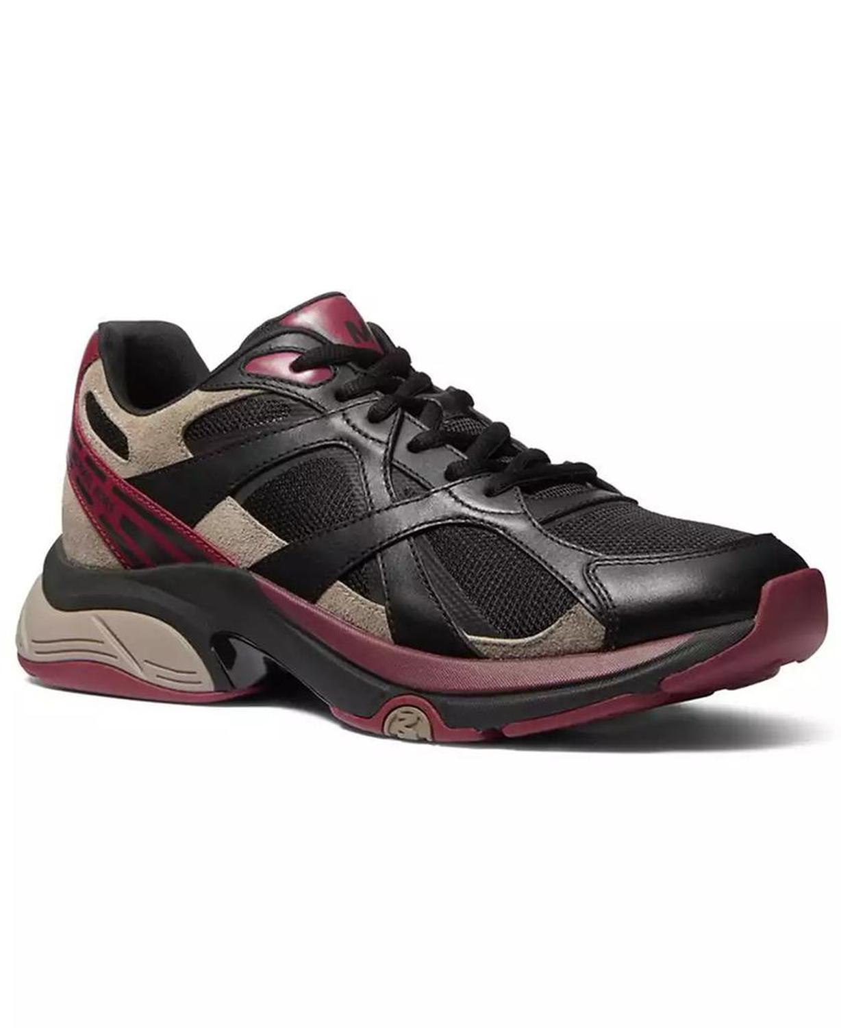 Men's Leo Suede Mixed-Media Trainers