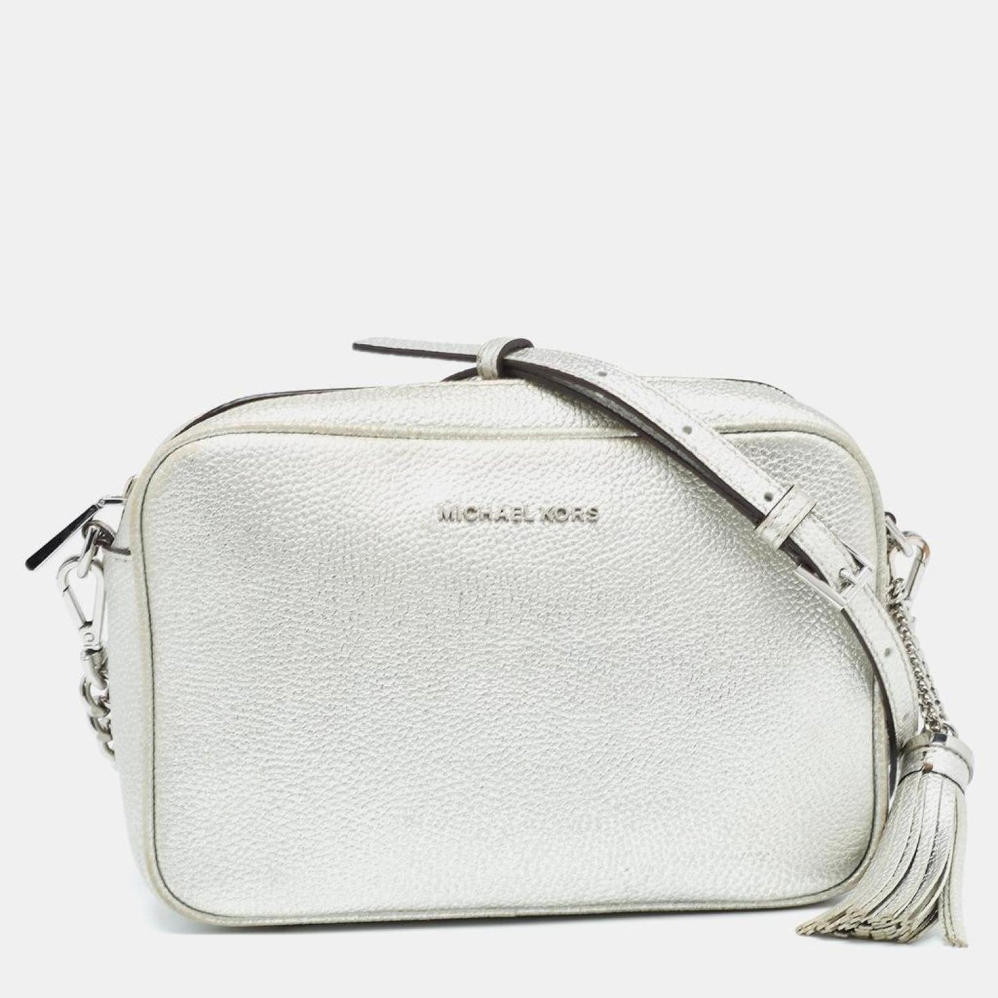 Michael Kors Leather Jet Set Camera Crossbody Bag