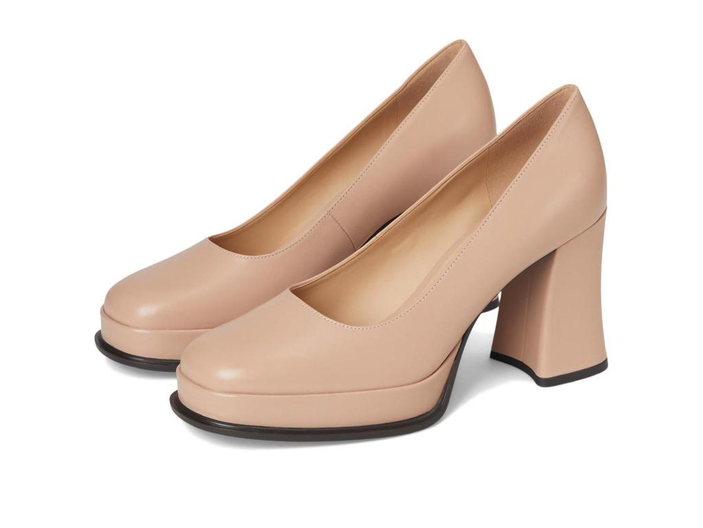 Sculpted C Leather Pumps