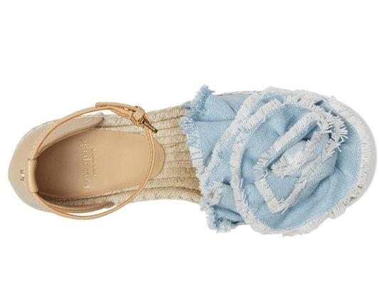 Flourish Denim Espadrille Wedge Sandal