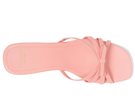 Carolina Pebbled Leather Kitten Heel Sandal