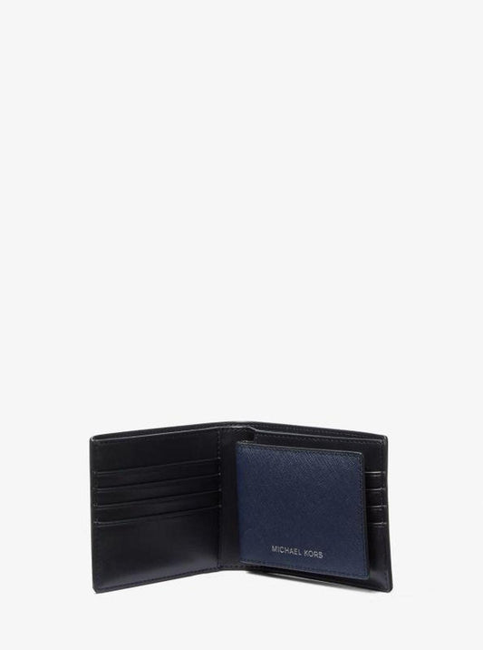 Varick Saffiano Leather Billfold Wallet With Passcase