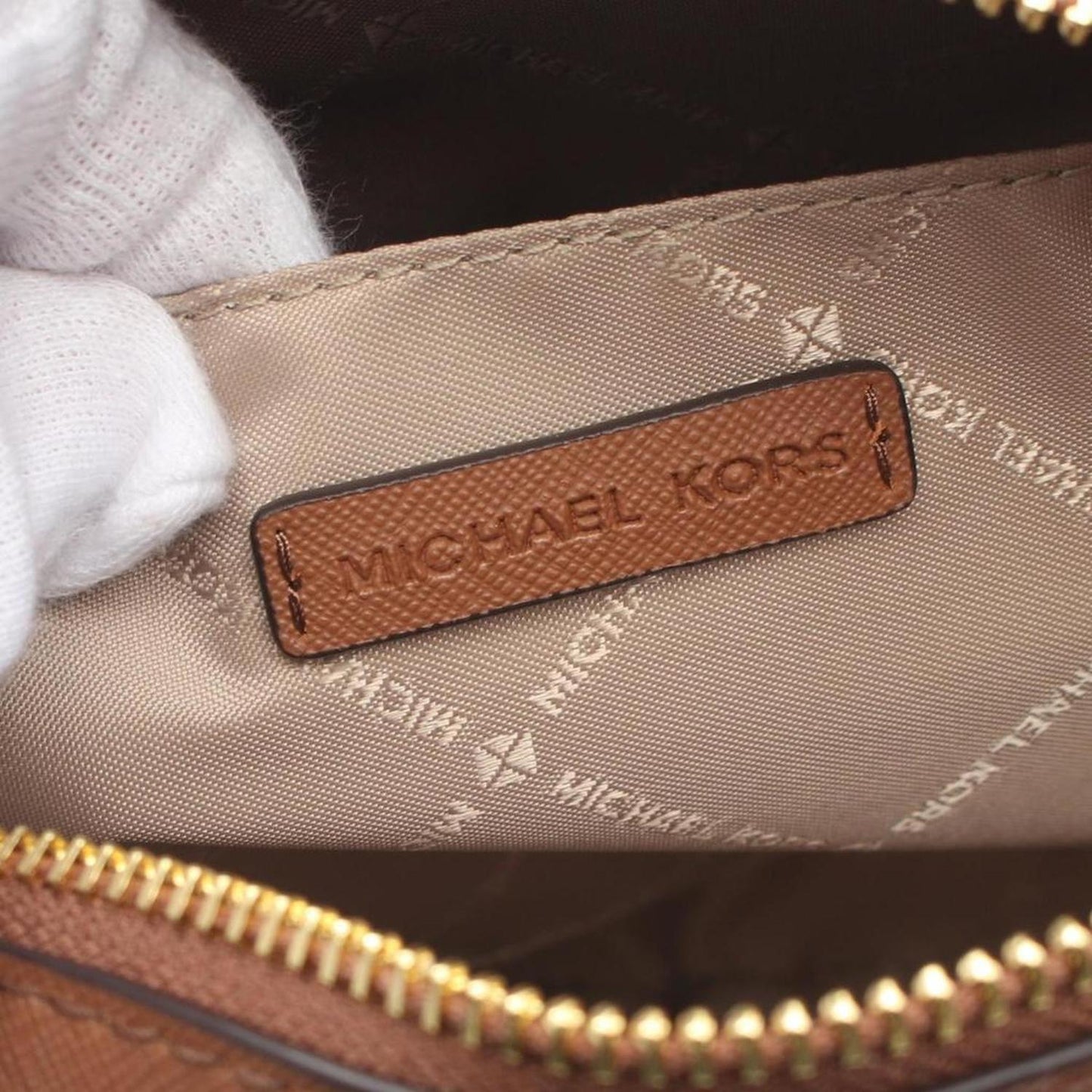 Coated Canvas Leather Shoulder Bag (Pre-Owned)