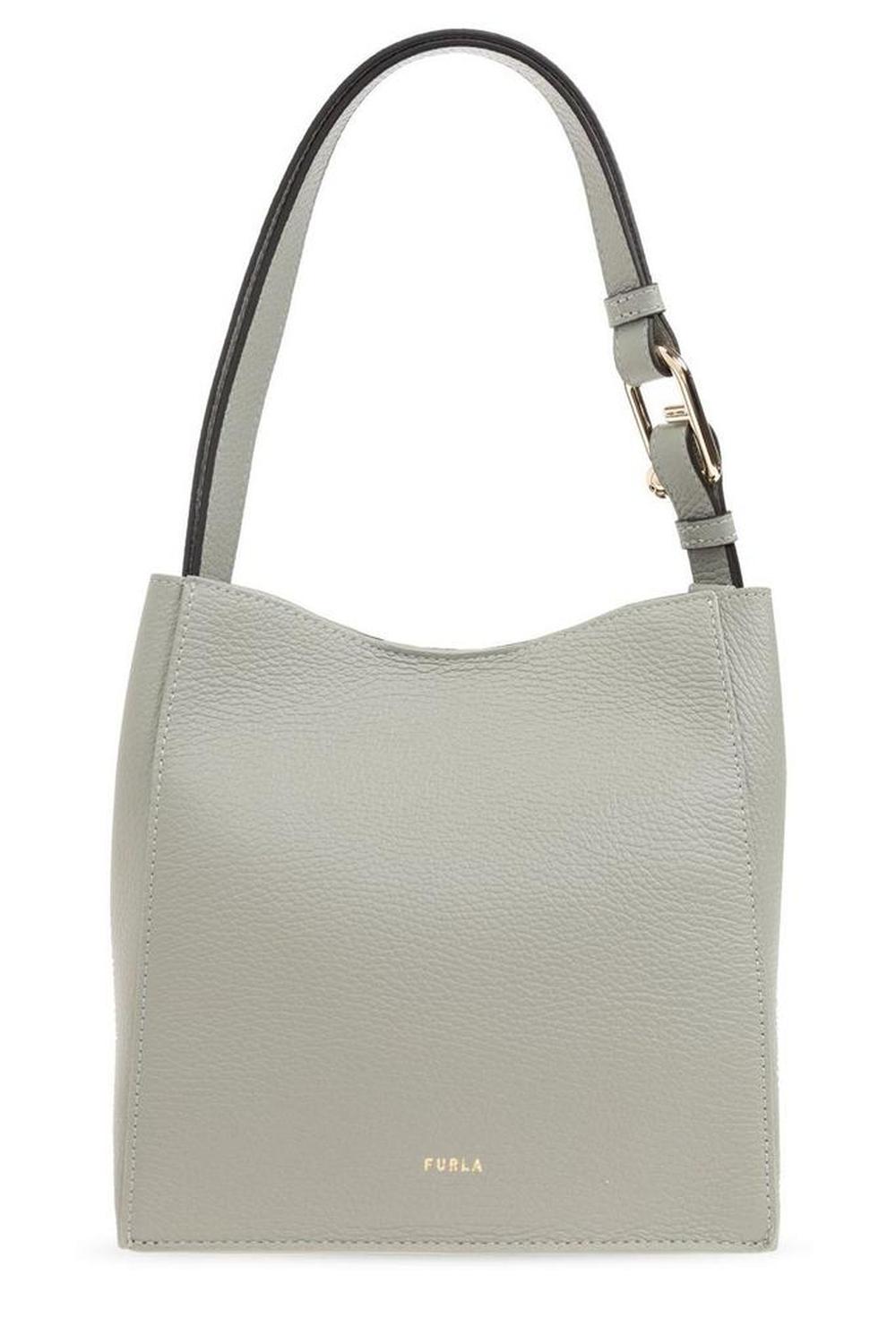 Furla Nuvola Logo Printed Mini Bucket Bag