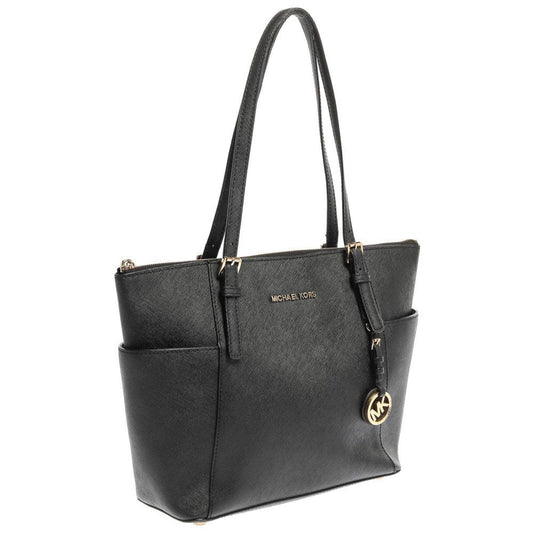 Michael Michael Kors Leather Medium Jet Set Top Zip Tote