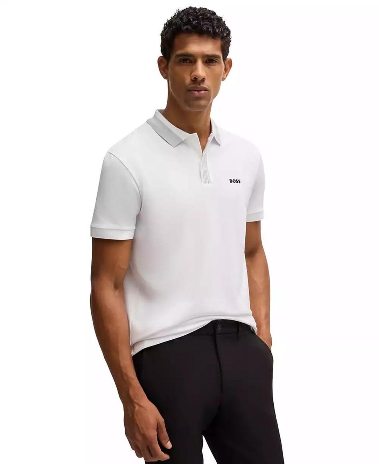 Men's Contrast Logo Polo Shirt