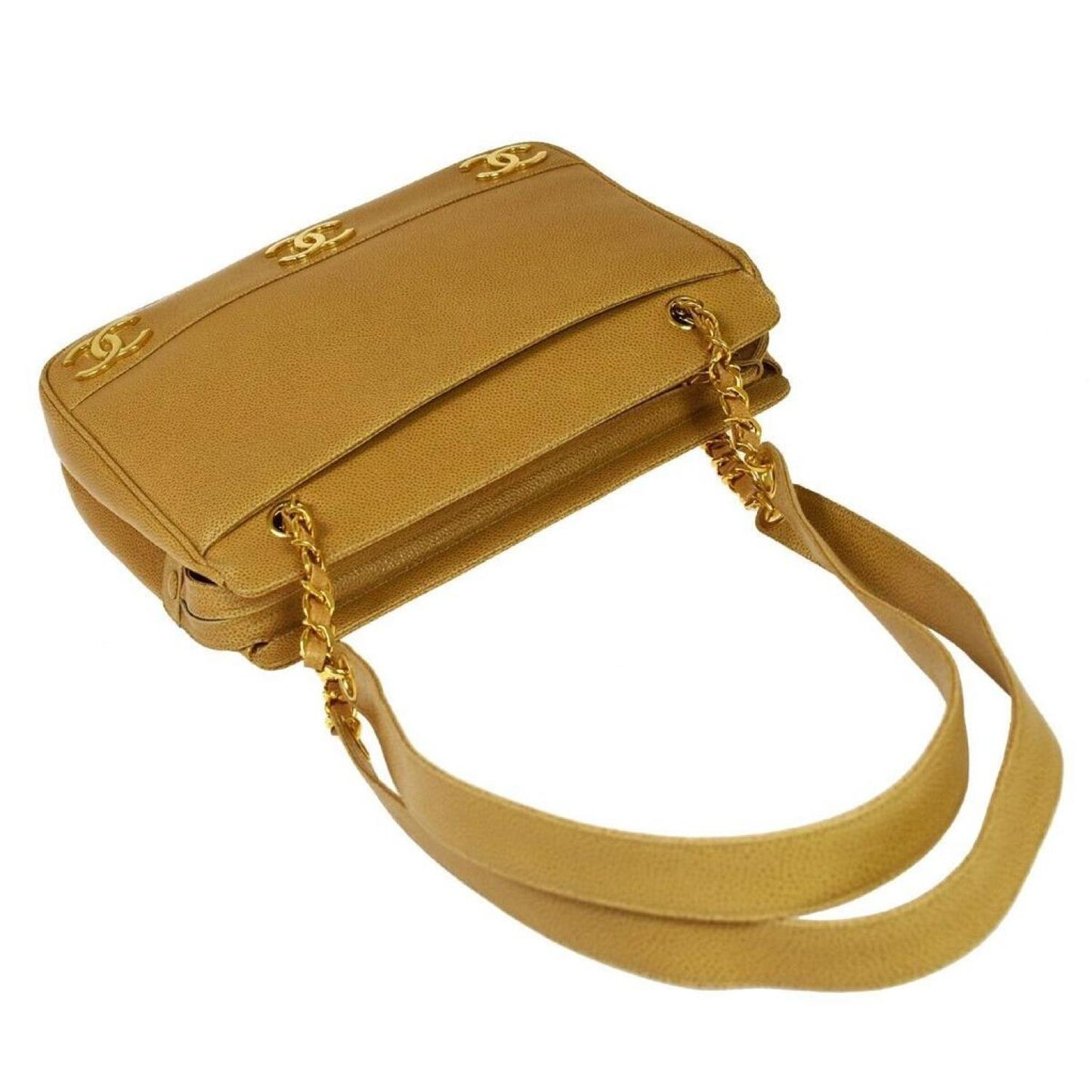 Chanel Triple Coco Leather Shoulder Bag (Pre-Owned)