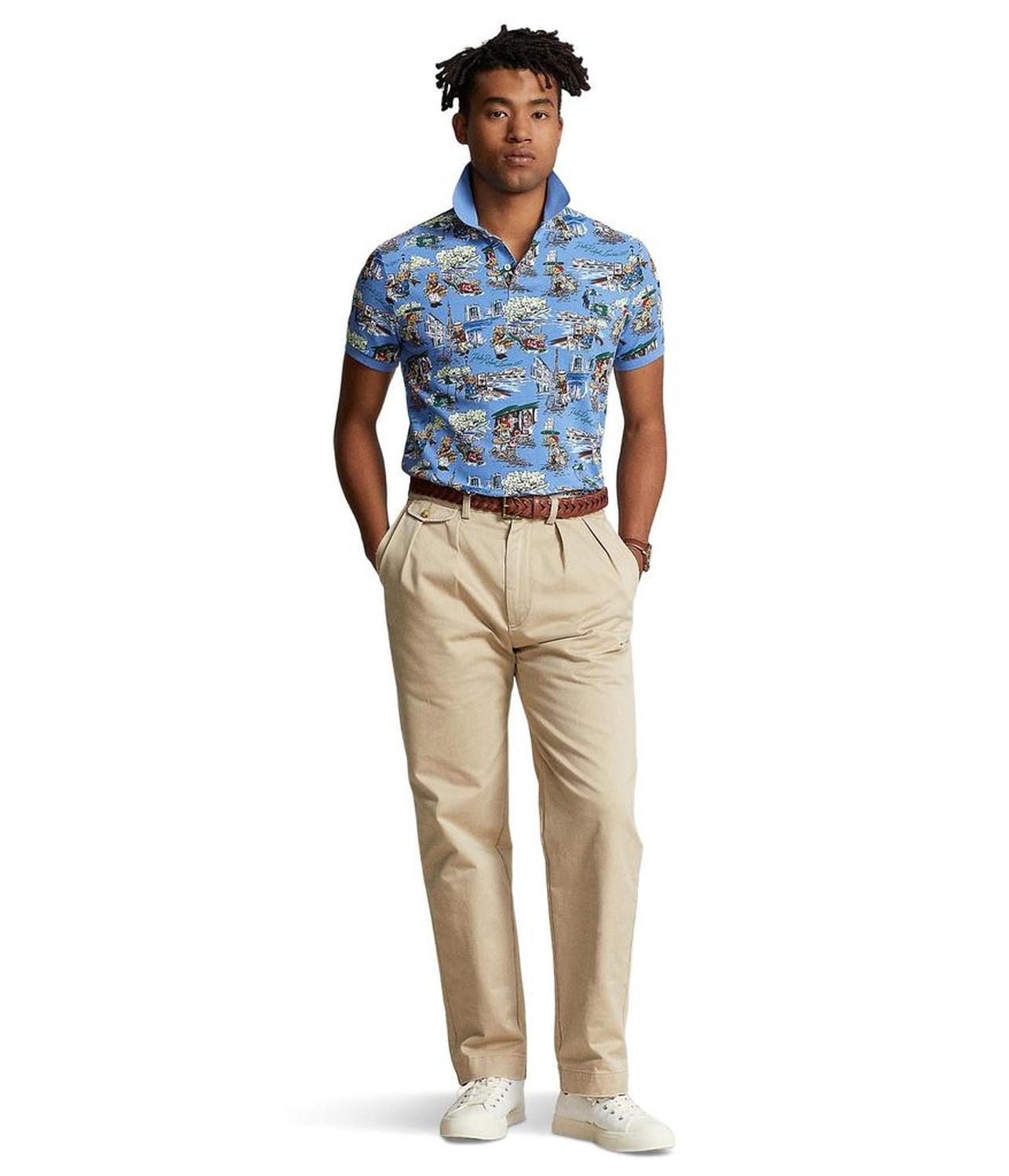 Classic Fit Polo Bear Mesh Polo Shirt