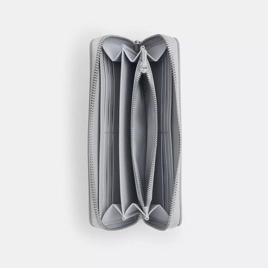 Long Zip Around Wallet In Sketch Signature Canvas