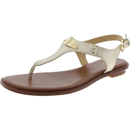 Womens Adjustable Leather Thong Sandals
