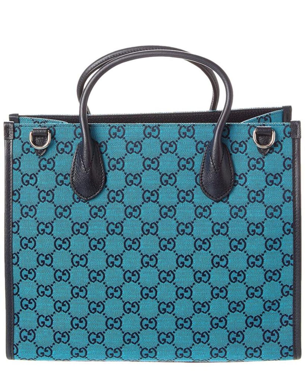 Gucci Small GG Canvas & Leather Tote
