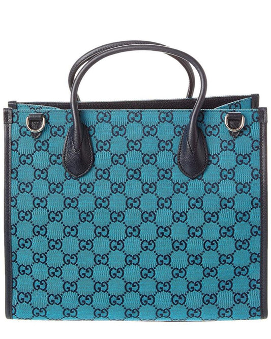Gucci Small GG Canvas & Leather Tote