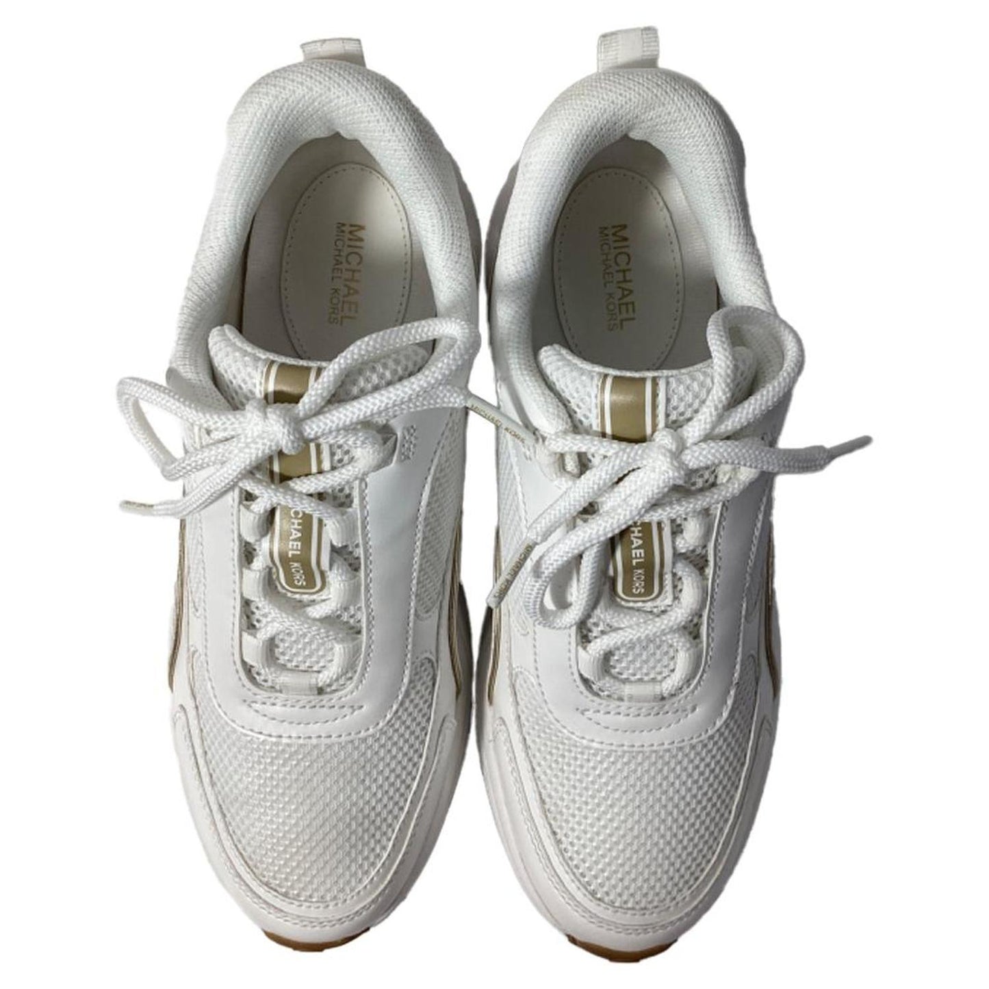 Katrina Mesh Trainer in Optic White Leather