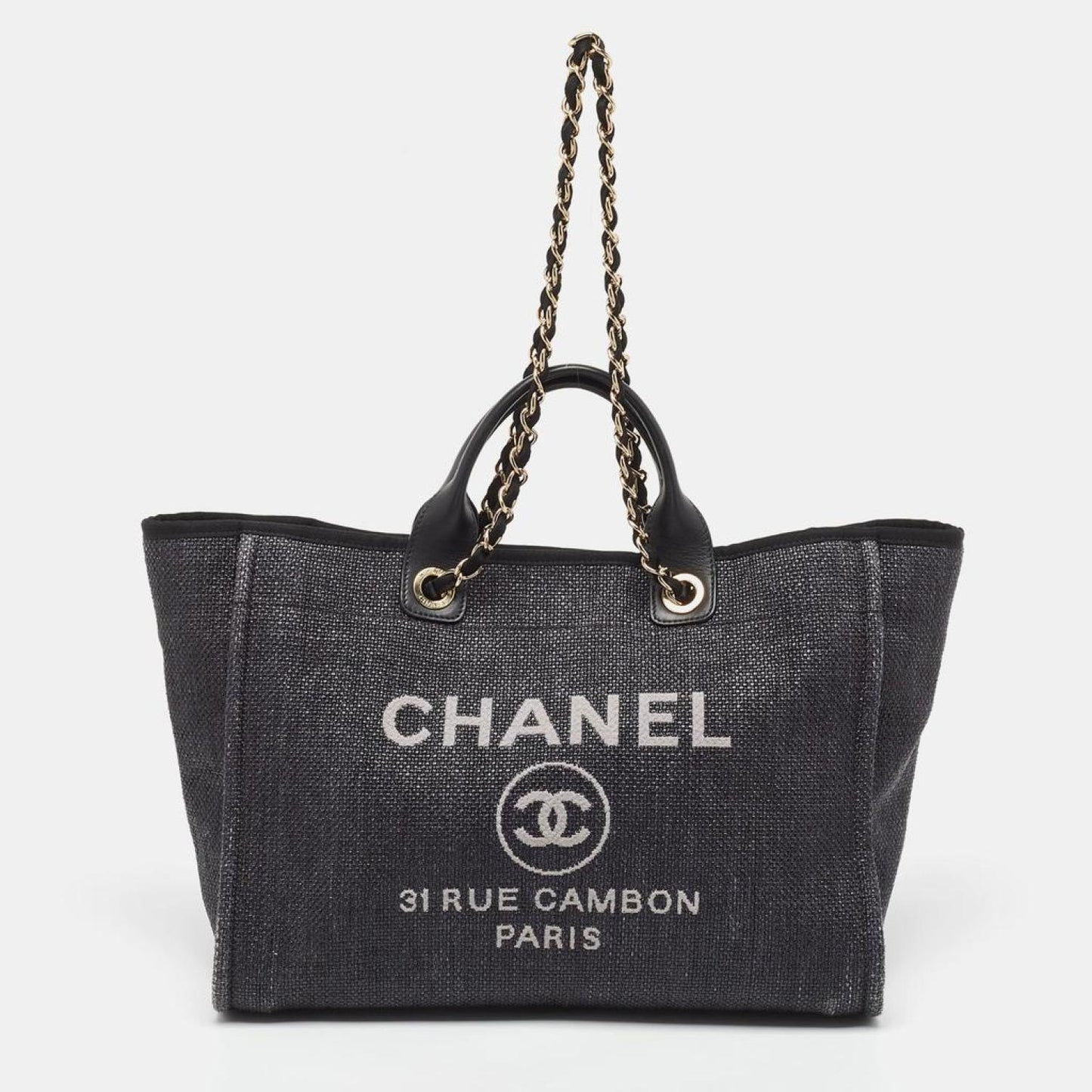 Chanel Raffia Large Deauville Tote