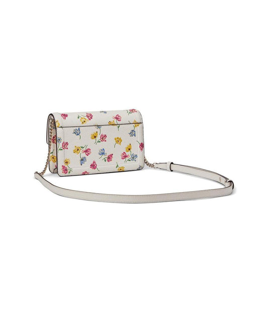 Knott Tulip Toss Embossed Pebbled Leather Flap Crossbody