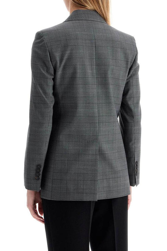 Max Mara Studio 'david' Prince Of Wales Wool Blazer